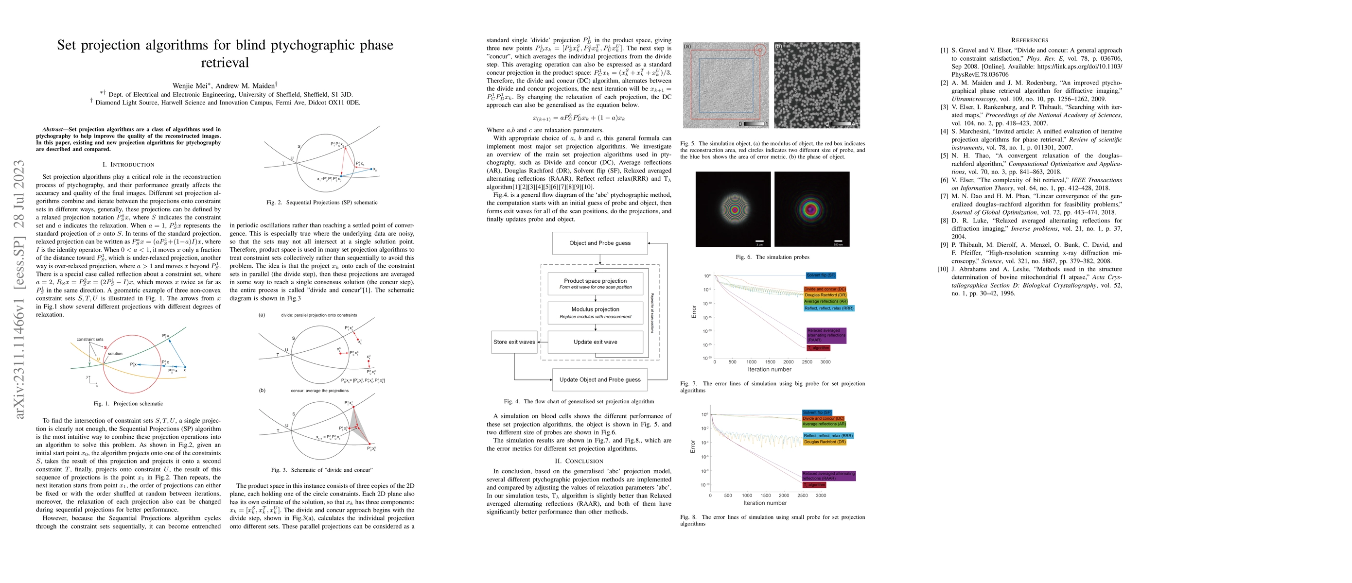 Thumbnail for Set projection algorithms for blind ptychographic phase retrieval