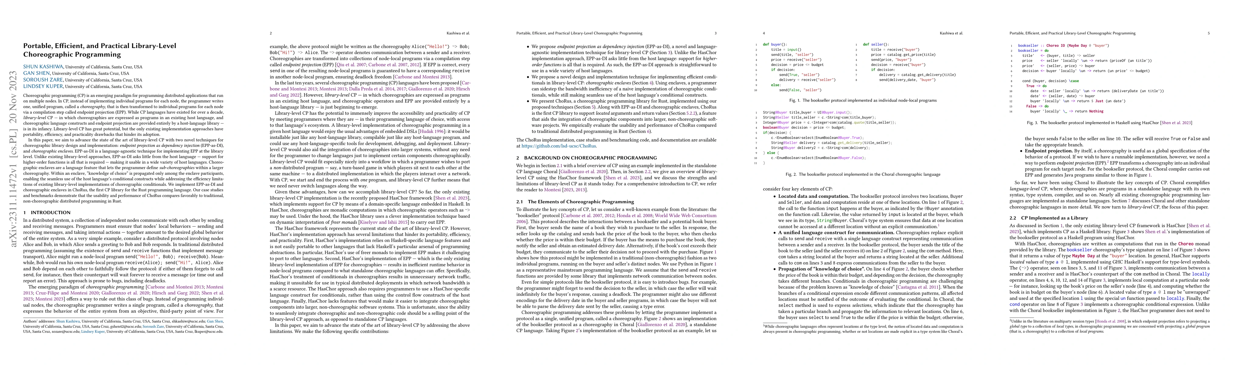 Thumbnail for Portable, Efficient, and Practical Library-Level Choreographic
  Programming