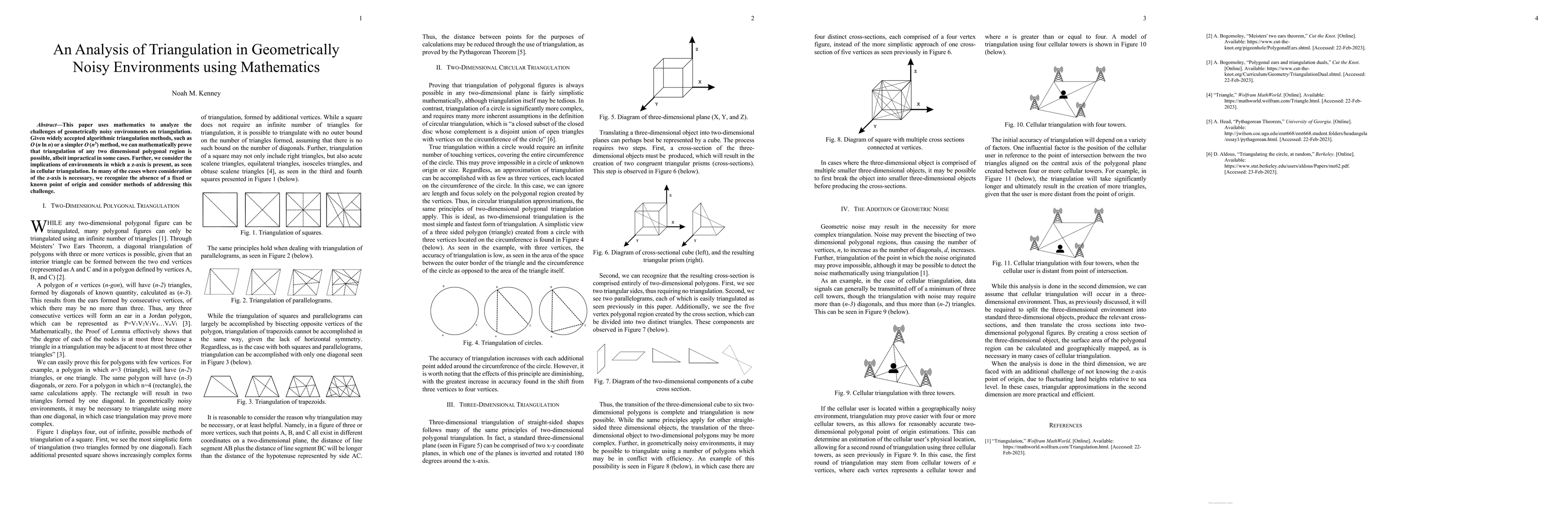 Thumbnail for An Analysis of Triangulation in Geometrically Noisy Environments using
  Mathematics