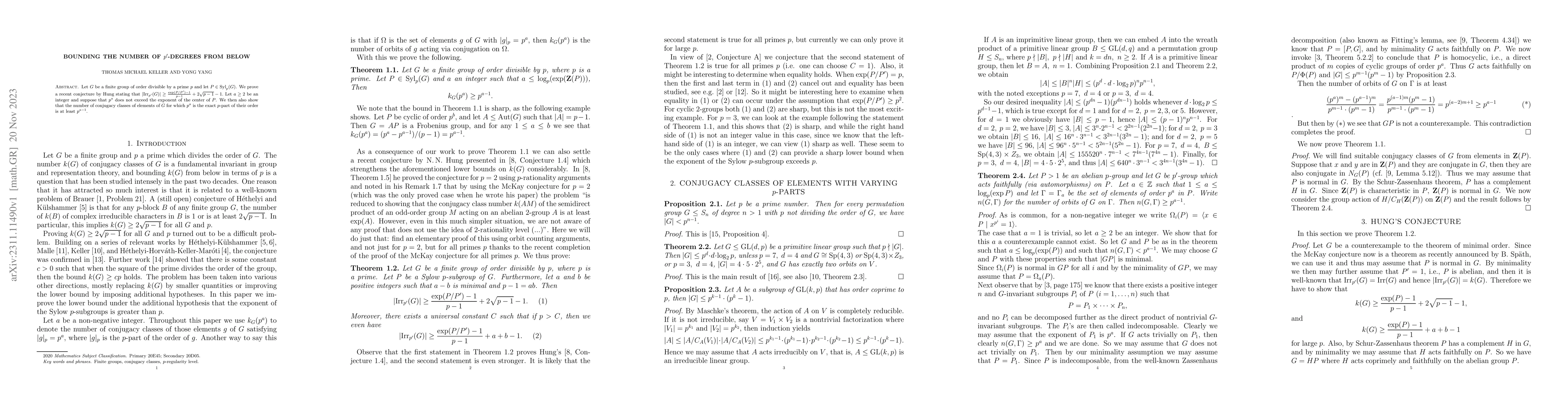 Thumbnail for Bounding the number of p'-degrees from below