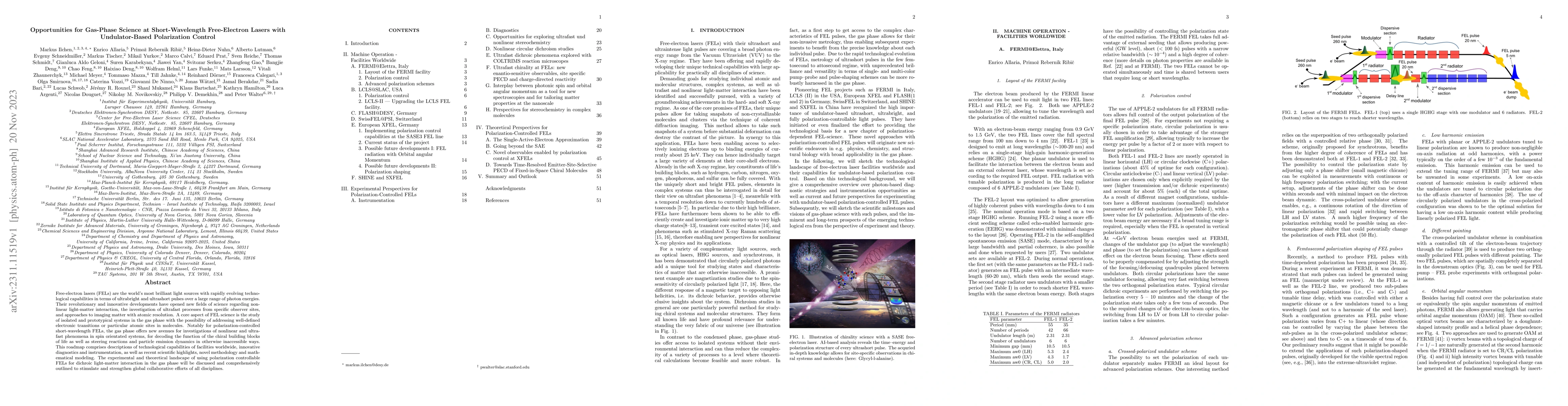 Thumbnail for Opportunities for Gas-Phase Science at Short-Wavelength Free-Electron
  Lasers with Undulator-Based Polarization Control