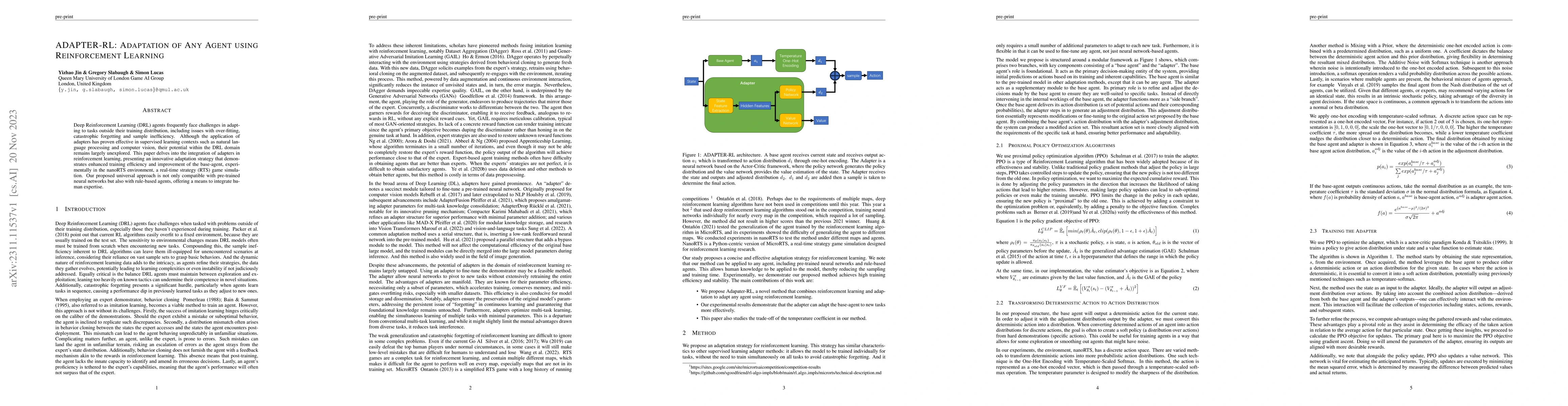 Thumbnail for ADAPTER-RL: Adaptation of Any Agent using Reinforcement Learning