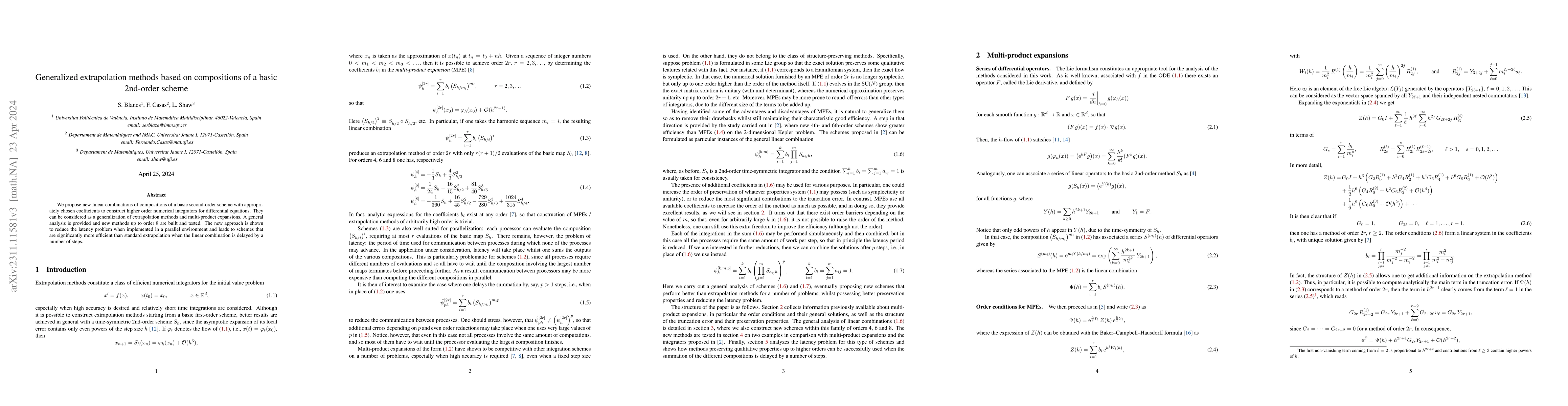 Thumbnail for Generalized extrapolation methods based on compositions of a basic
  2nd-order scheme