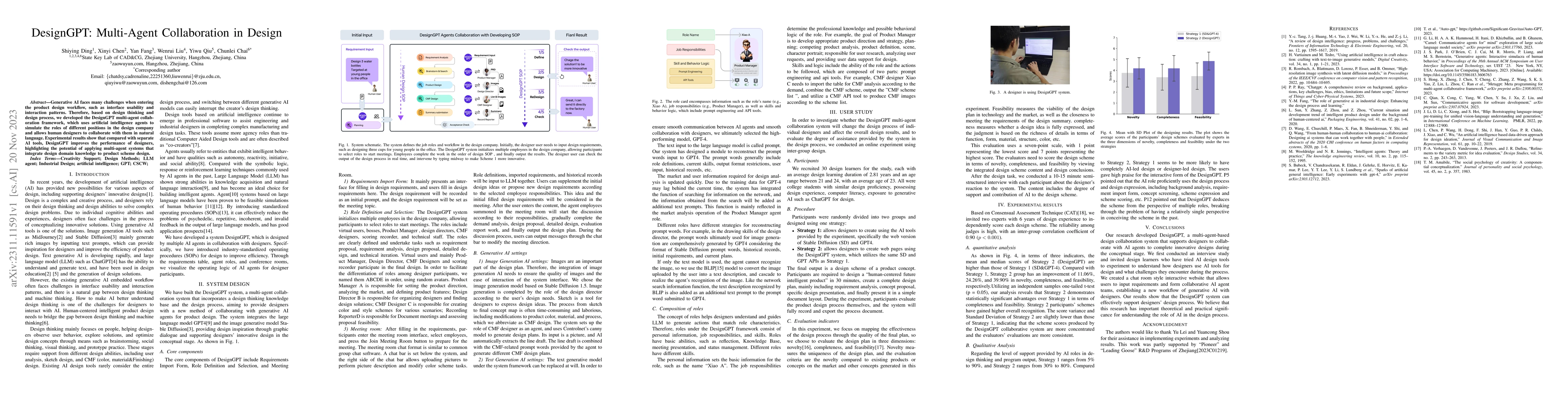 Thumbnail for DesignGPT: Multi-Agent Collaboration in Design