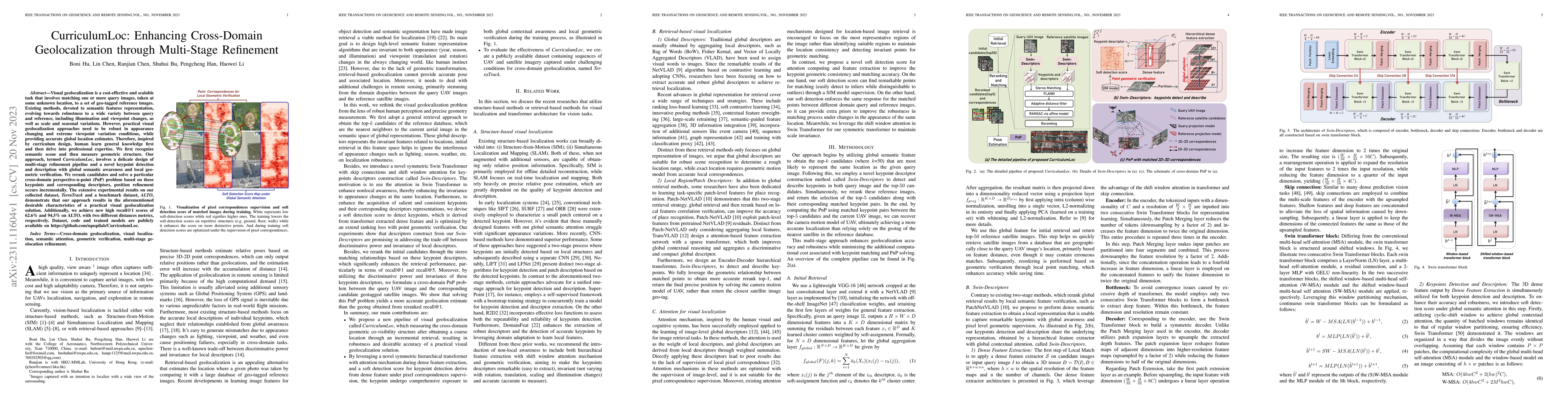 Thumbnail for CurriculumLoc: Enhancing Cross-Domain Geolocalization through
  Multi-Stage Refinement