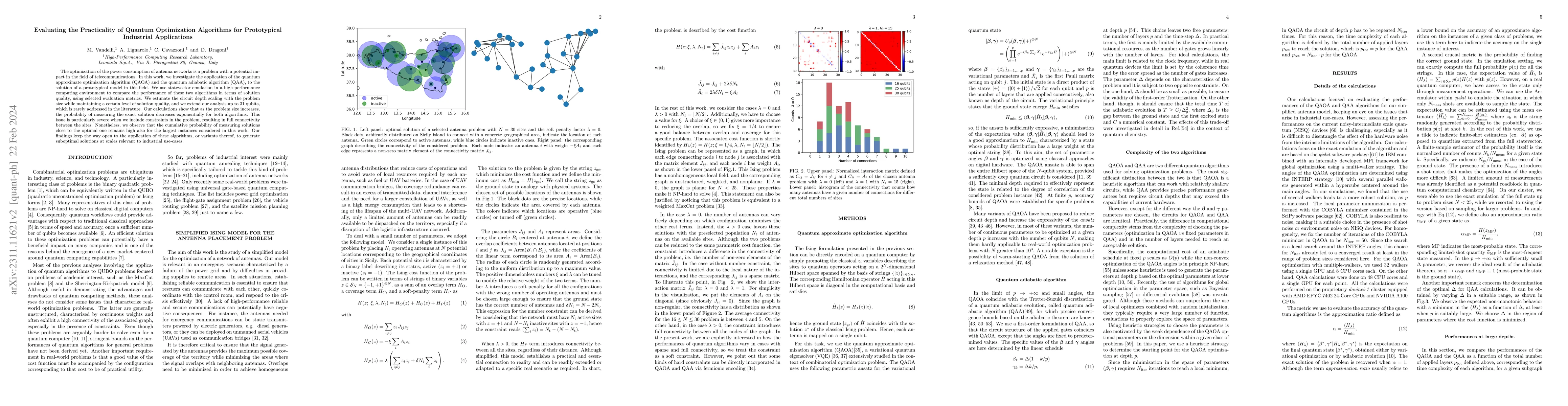 Thumbnail for Evaluating the Practicality of Quantum Optimization Algorithms for
  Prototypical Industrial Applications