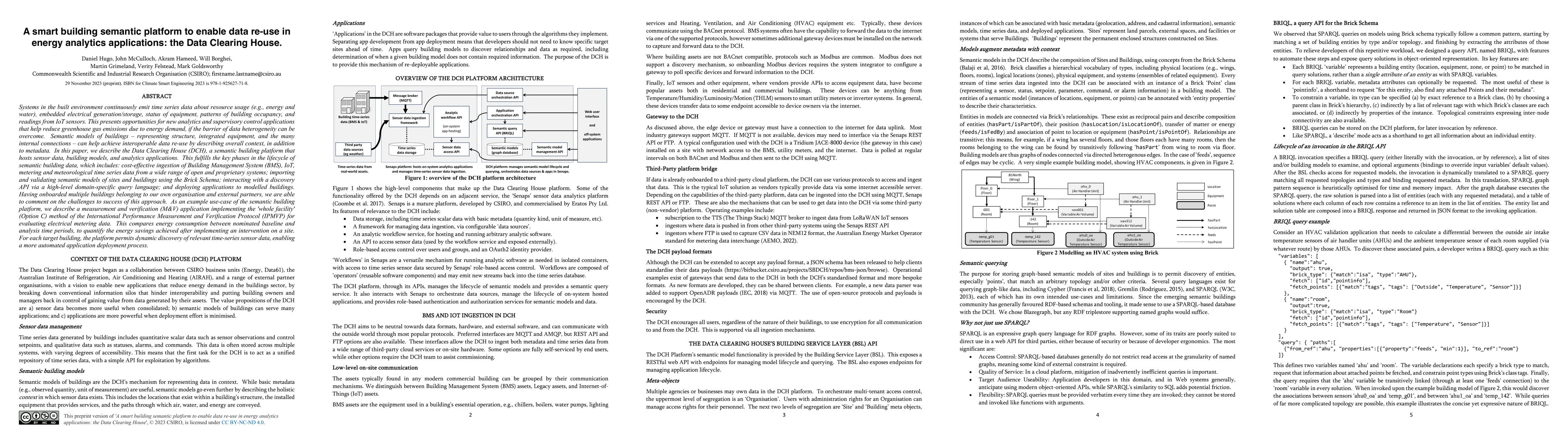 Thumbnail for A smart building semantic platform to enable data re-use in energy
  analytics applications: the Data Clearing House