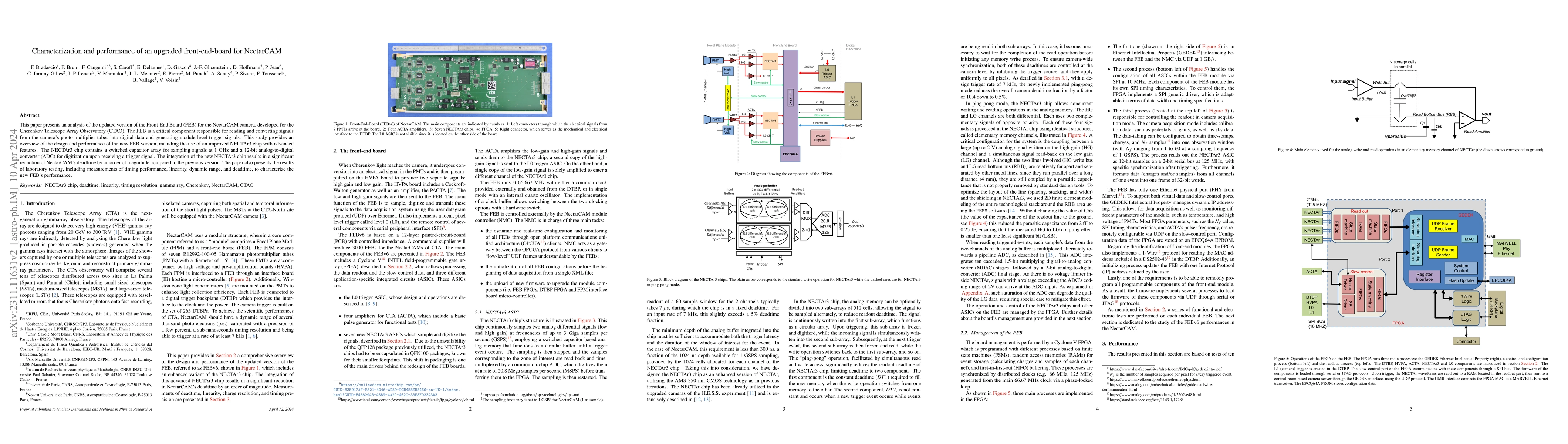 Thumbnail for Characterization and performance of an upgraded front-end-board for
  NectarCAM