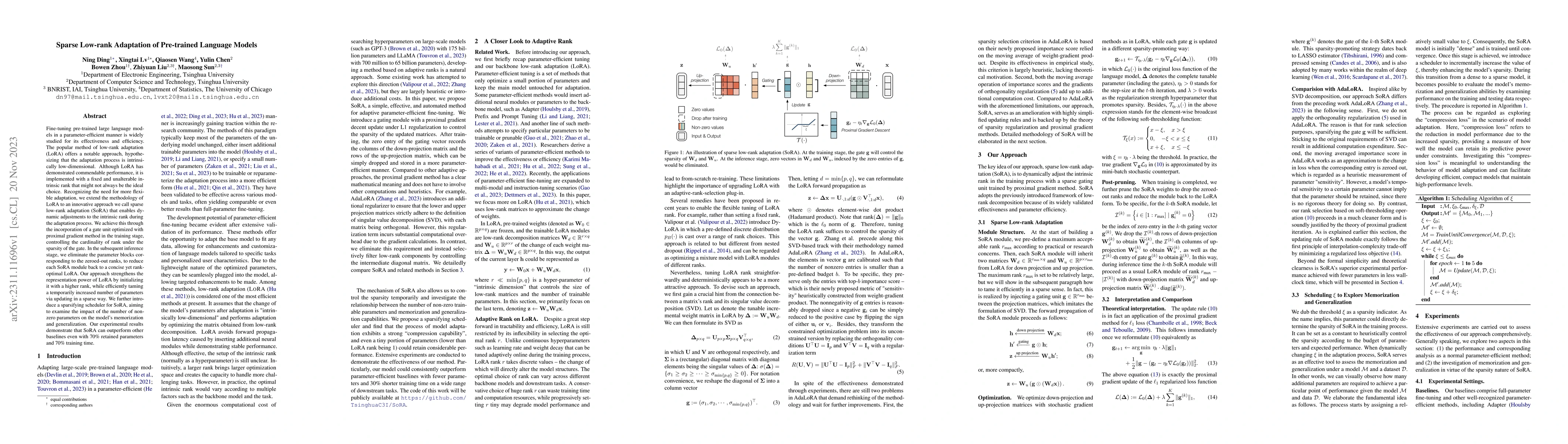 Thumbnail for Sparse Low-rank Adaptation of Pre-trained Language Models