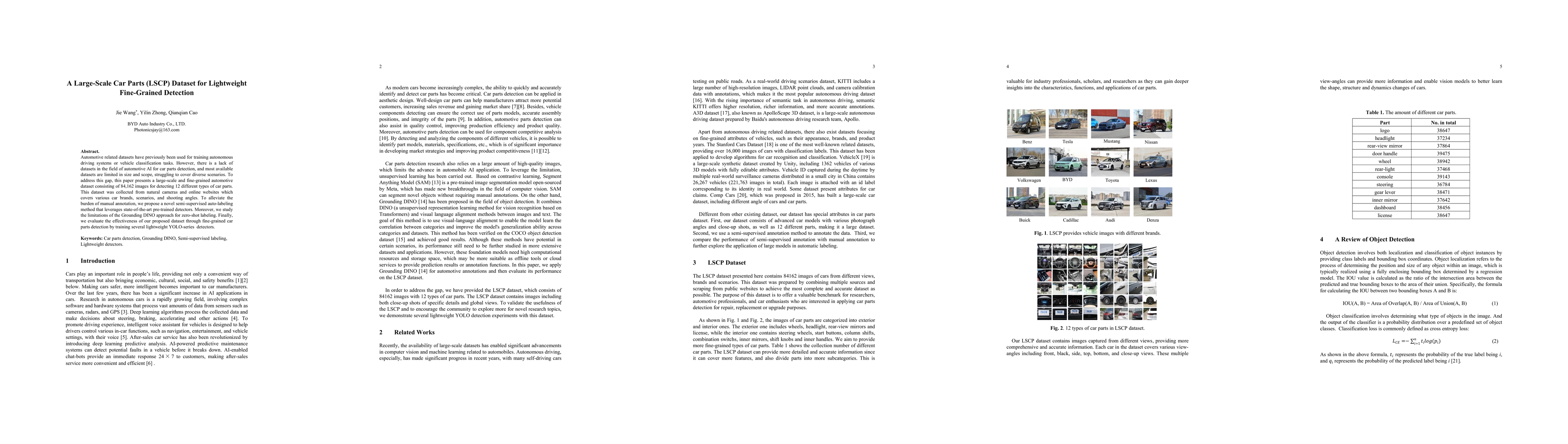 Thumbnail for A Large-Scale Car Parts (LSCP) Dataset for Lightweight Fine-Grained
  Detection
