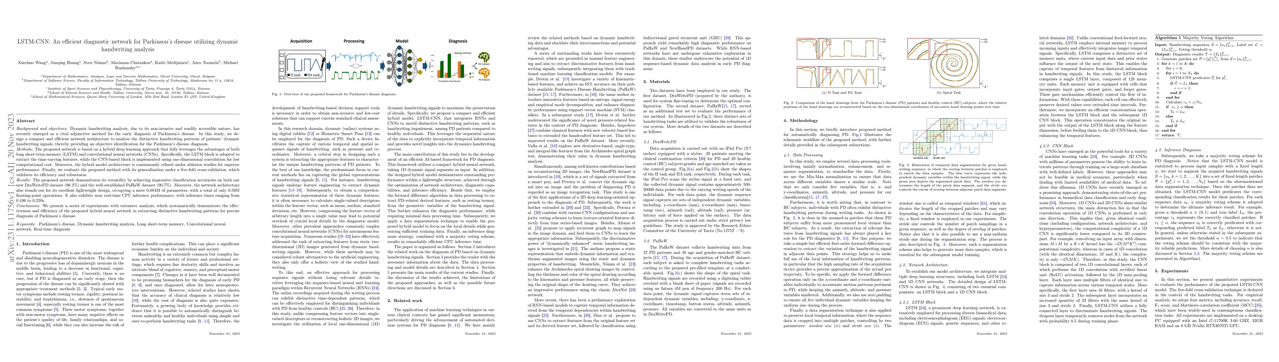 Thumbnail for LSTM-CNN: An efficient diagnostic network for Parkinson's disease
  utilizing dynamic handwriting analysis