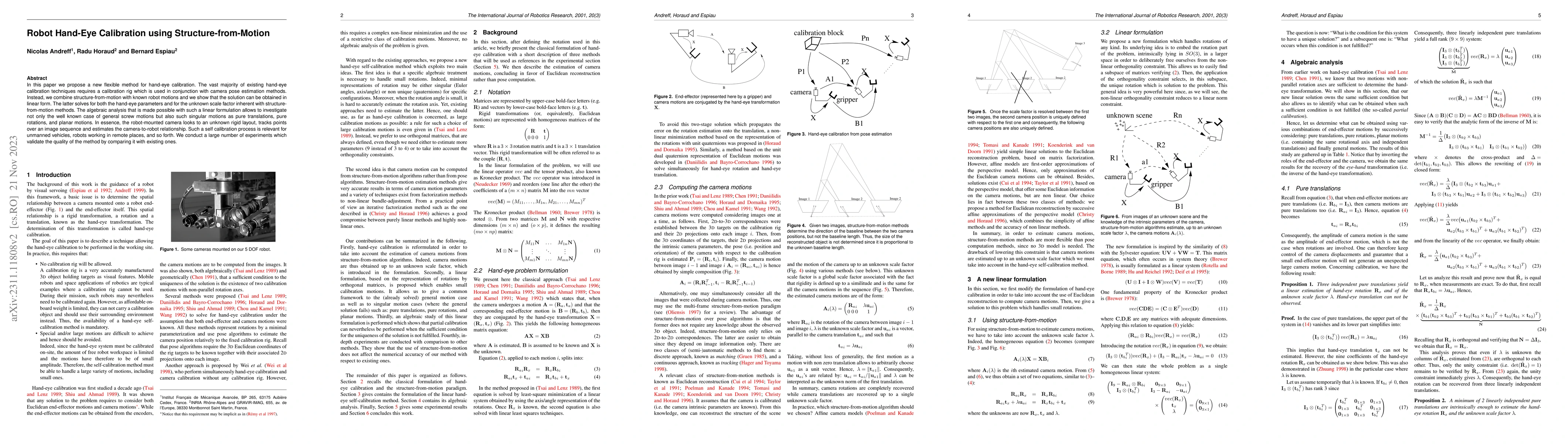 Thumbnail for Robot Hand-Eye Calibration using Structure-from-Motion