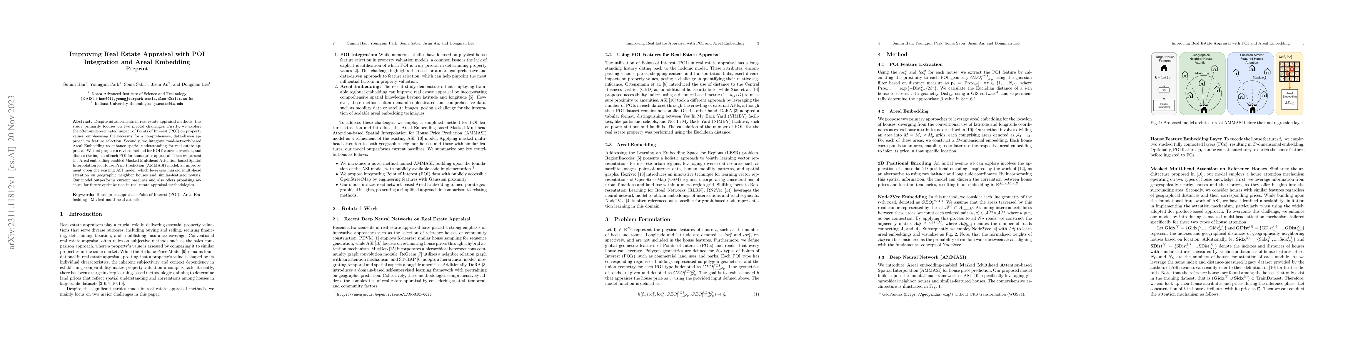 Thumbnail for Improving Real Estate Appraisal with POI Integration and Areal Embedding