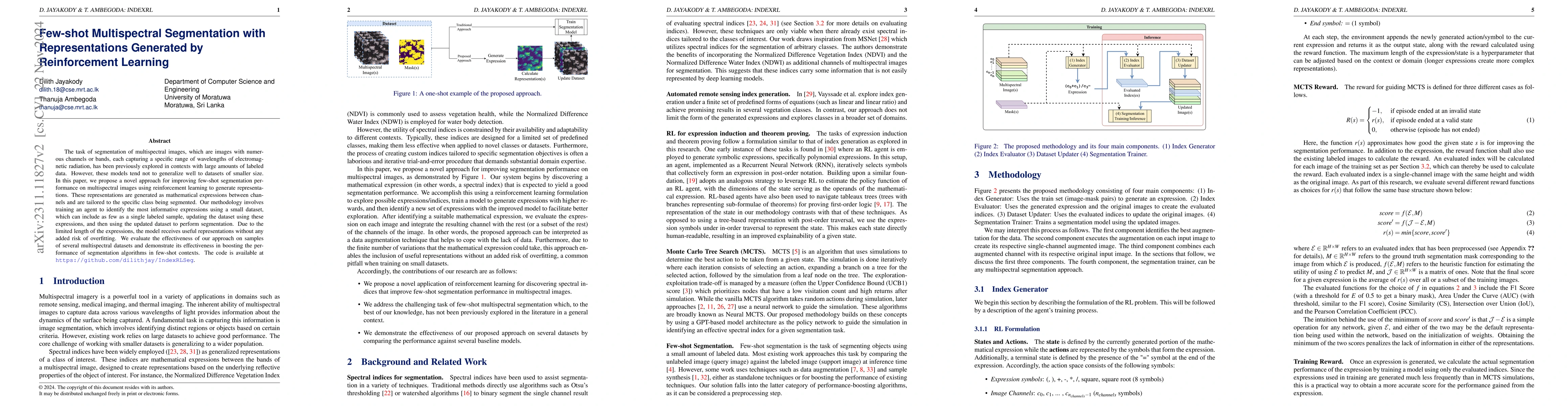 Thumbnail for Few-shot Multispectral Segmentation with Representations Generated by
  Reinforcement Learning