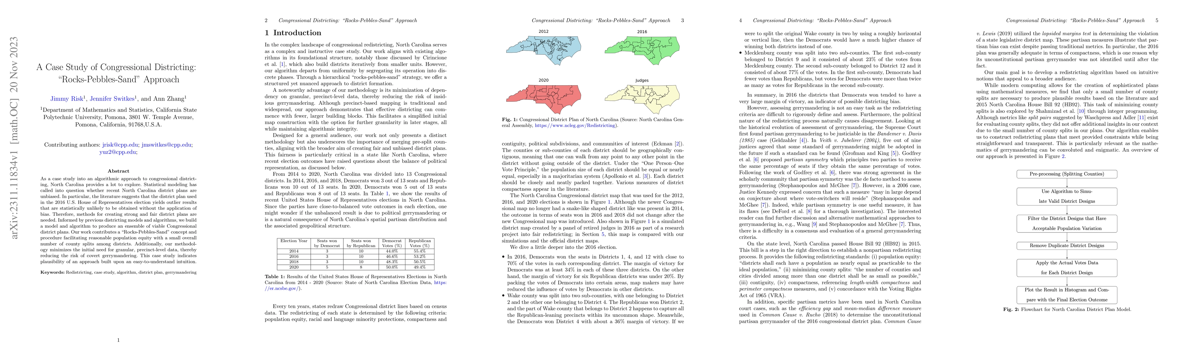 Thumbnail for Congressional Districting: "Rocks-Pebbles-Sand"