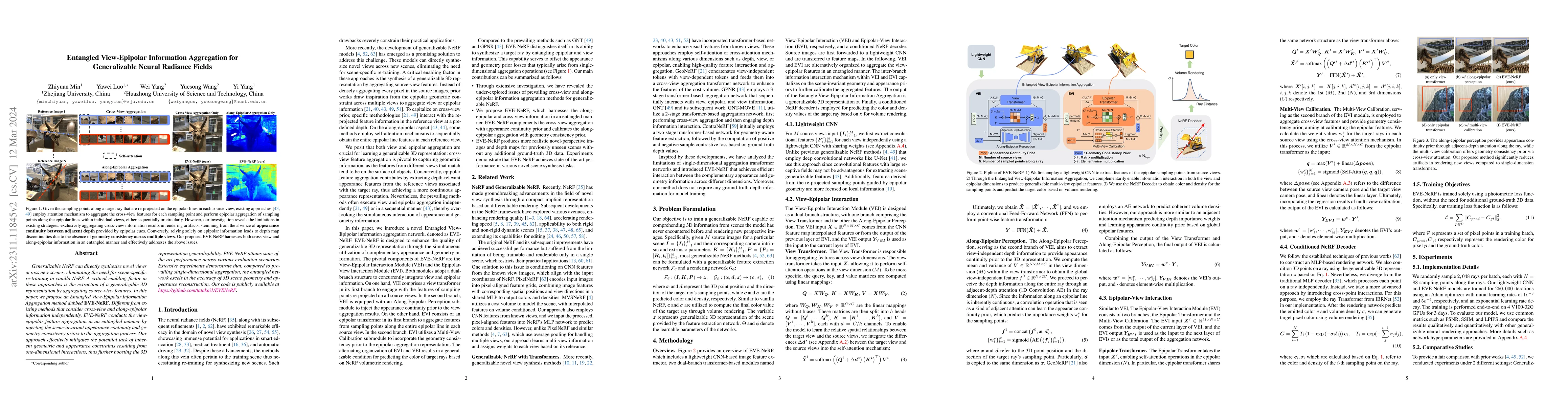 Thumbnail for Entangled View-Epipolar Information Aggregation for Generalizable Neural
  Radiance Fields