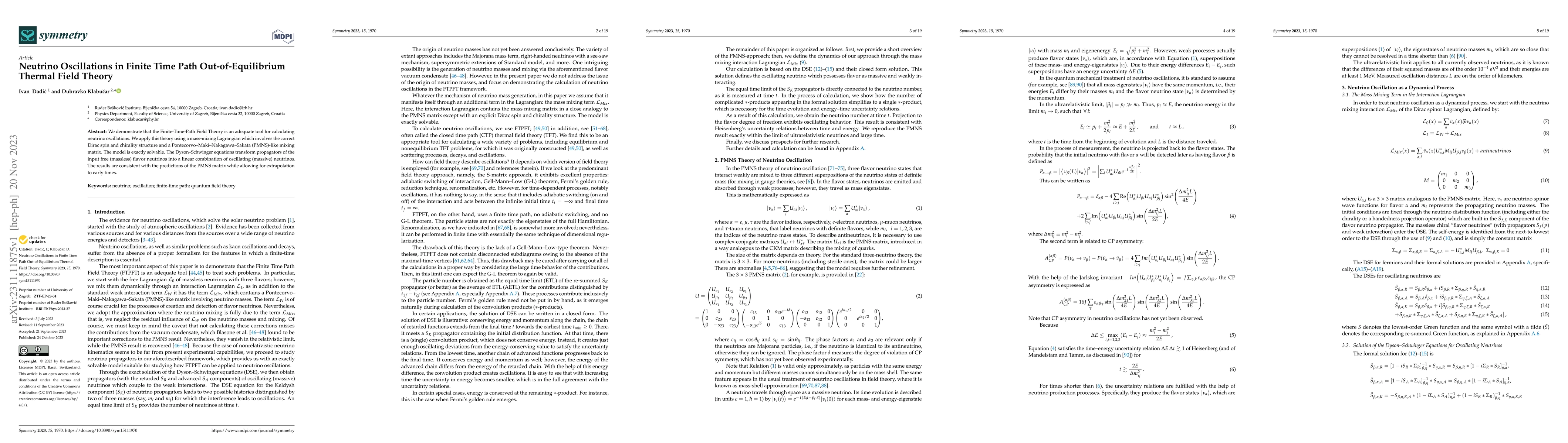 Thumbnail for Neutrino Oscillations in Finite Time Path Out-of-Equilibrium Thermal
  Field Theory