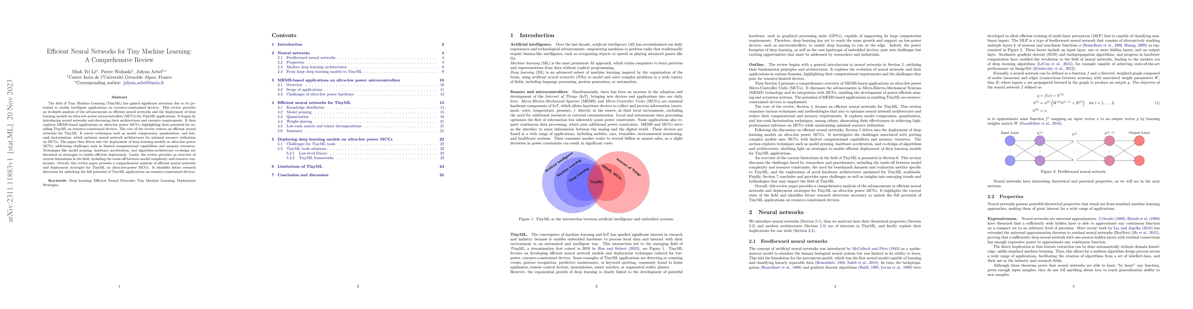 Thumbnail for Efficient Neural Networks for Tiny Machine Learning: A Comprehensive
  Review