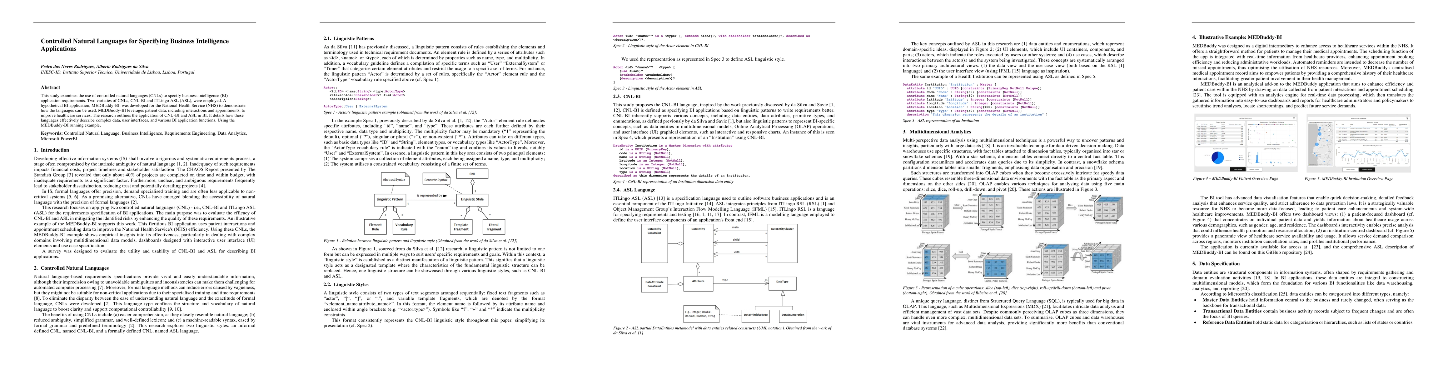 Thumbnail for Controlled Natural Languages for Specifying Business Intelligence
  Applications