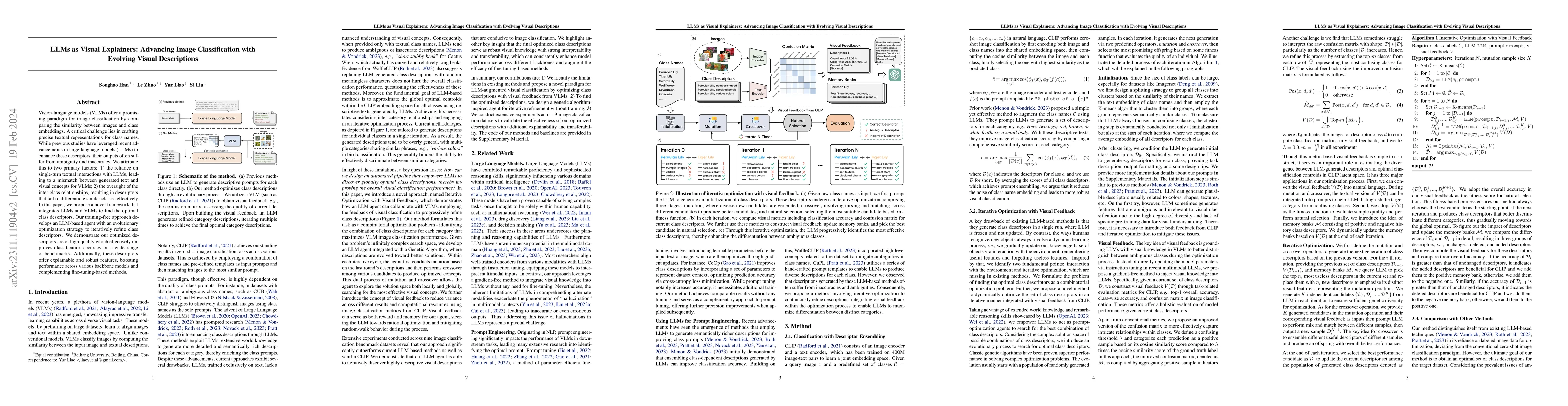 Thumbnail for LLMs as Visual Explainers: Advancing Image Classification with Evolving
  Visual Descriptions