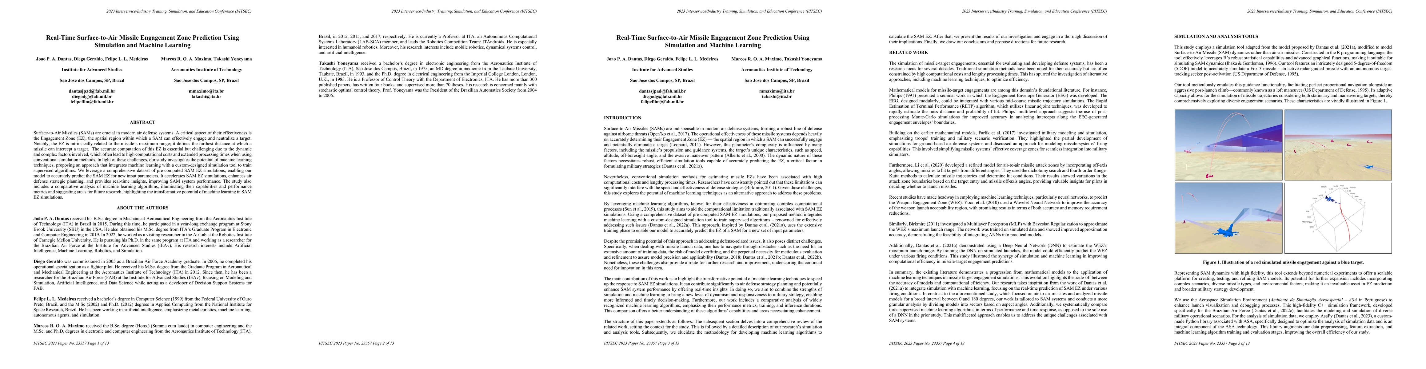 Thumbnail for Real-Time Surface-to-Air Missile Engagement Zone Prediction Using
  Simulation and Machine Learning