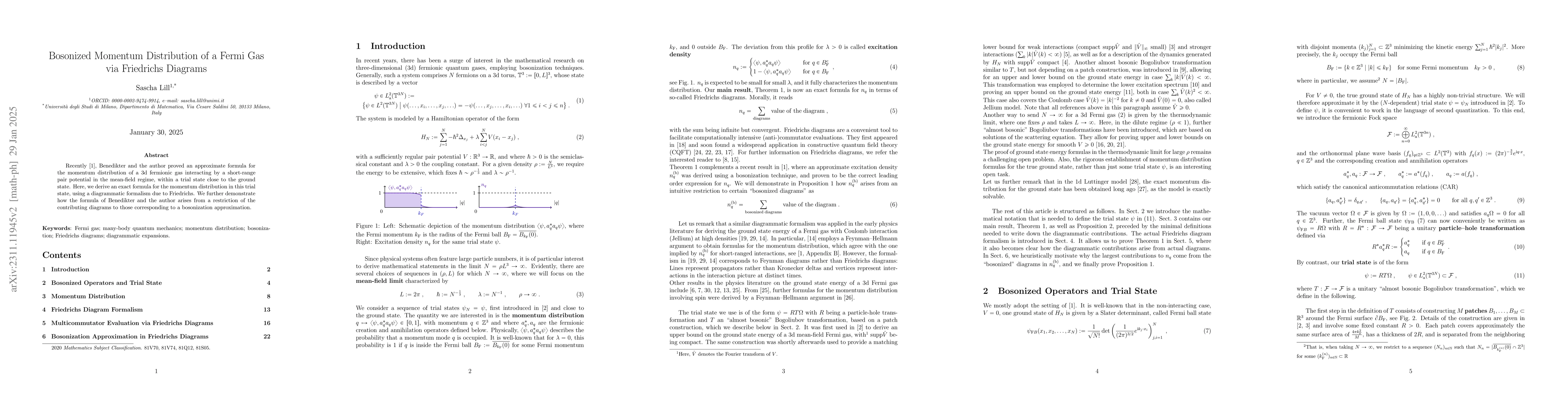 Thumbnail for Bozonized Momentum Distribution of a Fermi Gas via Friedrichs Diagrams