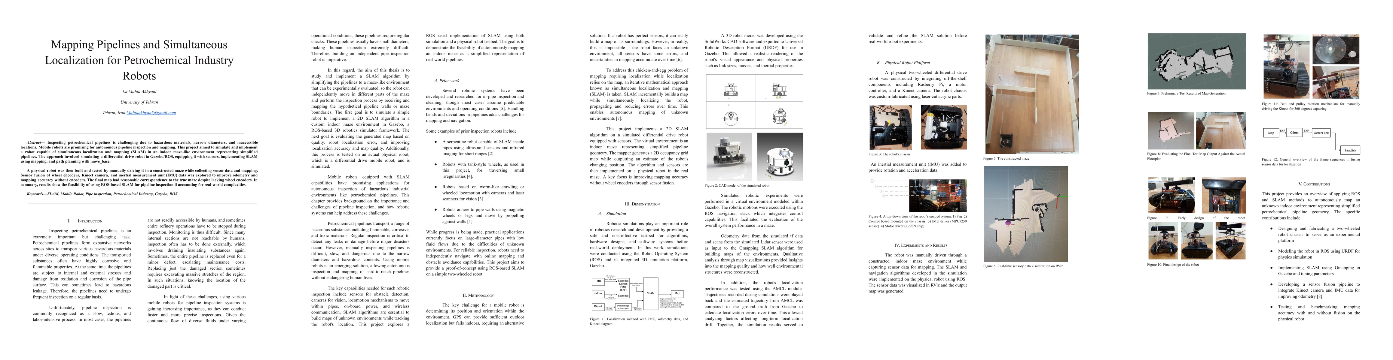Thumbnail for Mapping Pipelines and Simultaneous Localization for Petrochemical
  Industry Robots