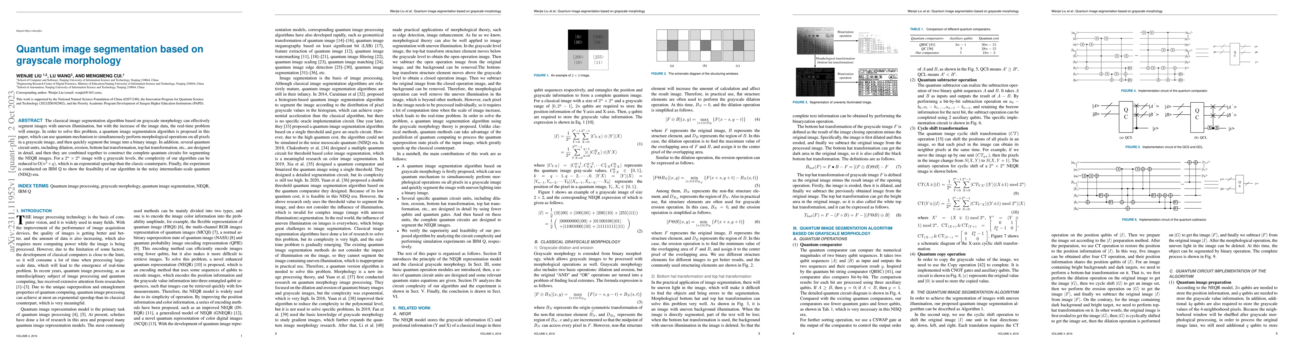 Thumbnail for Quantum Image Segmentation Based on Grayscale Morphology