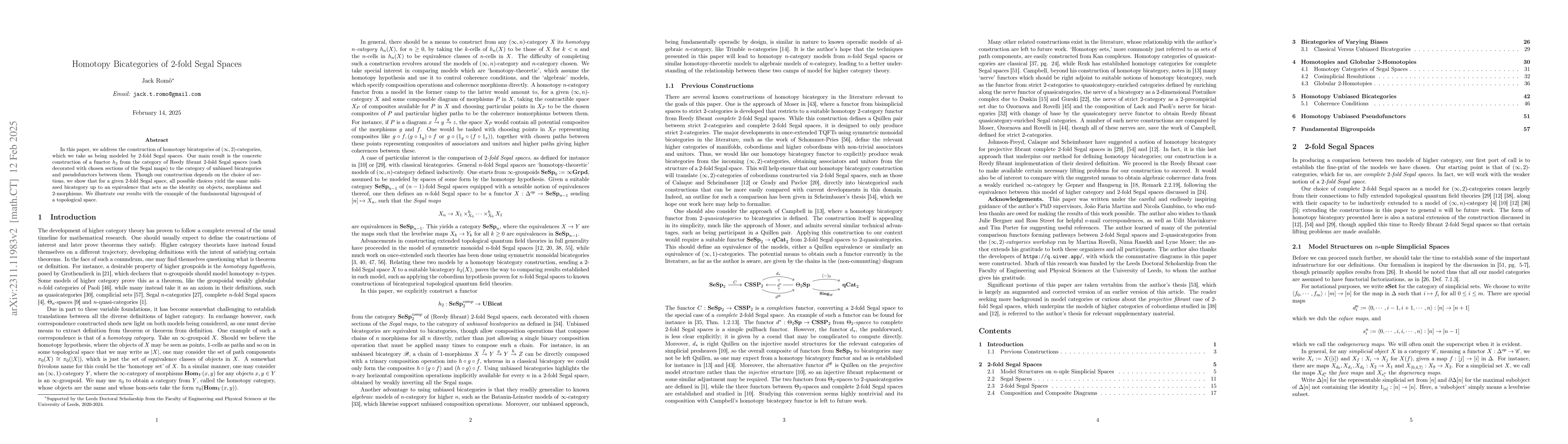 Thumbnail for Homotopy Bicategories of Complete 2-fold Segal Spaces