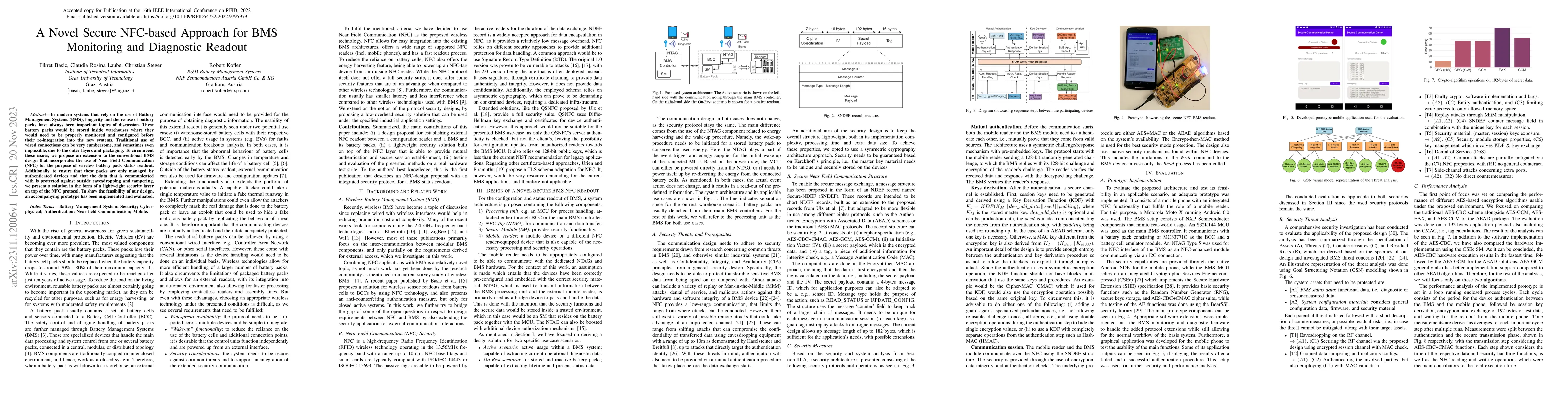 Thumbnail for A Novel Secure NFC-based Approach for BMS Monitoring and Diagnostic
  Readout