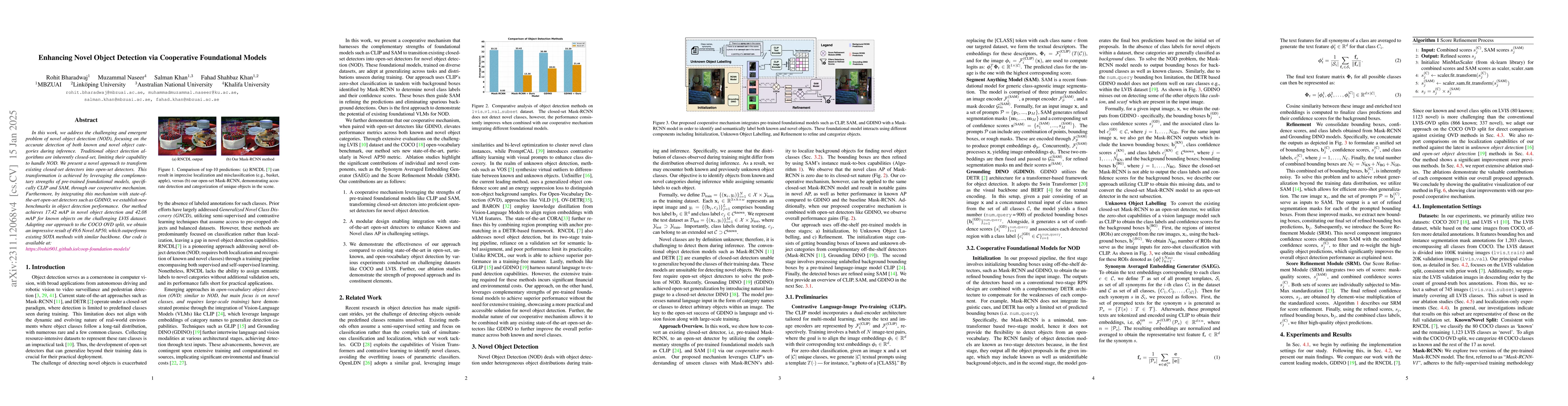 Thumbnail for Enhancing Novel Object Detection via Cooperative Foundational Models