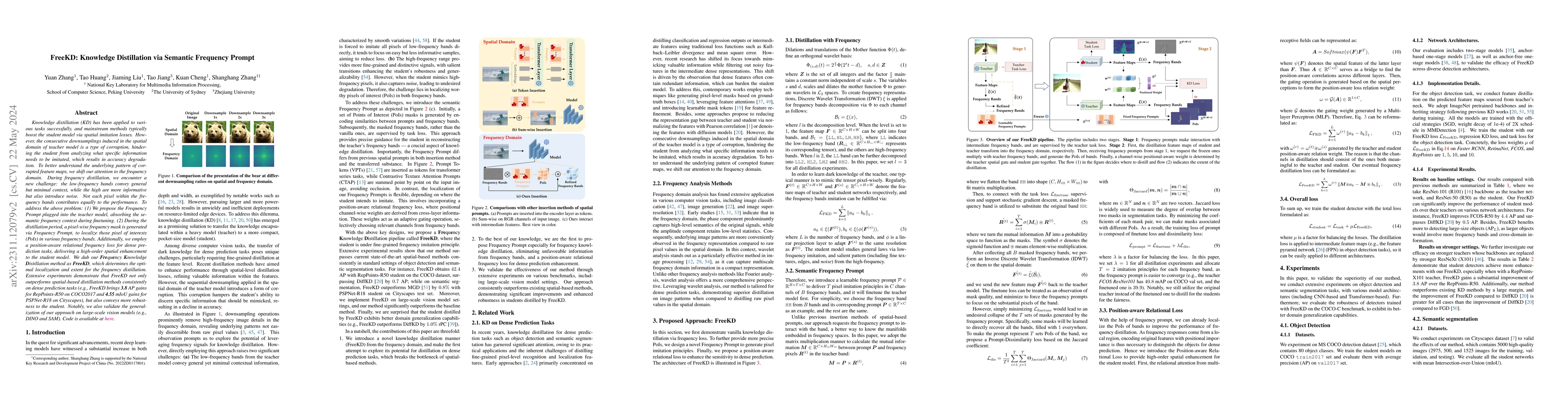 Thumbnail for FreeKD: Knowledge Distillation via Semantic Frequency Prompt