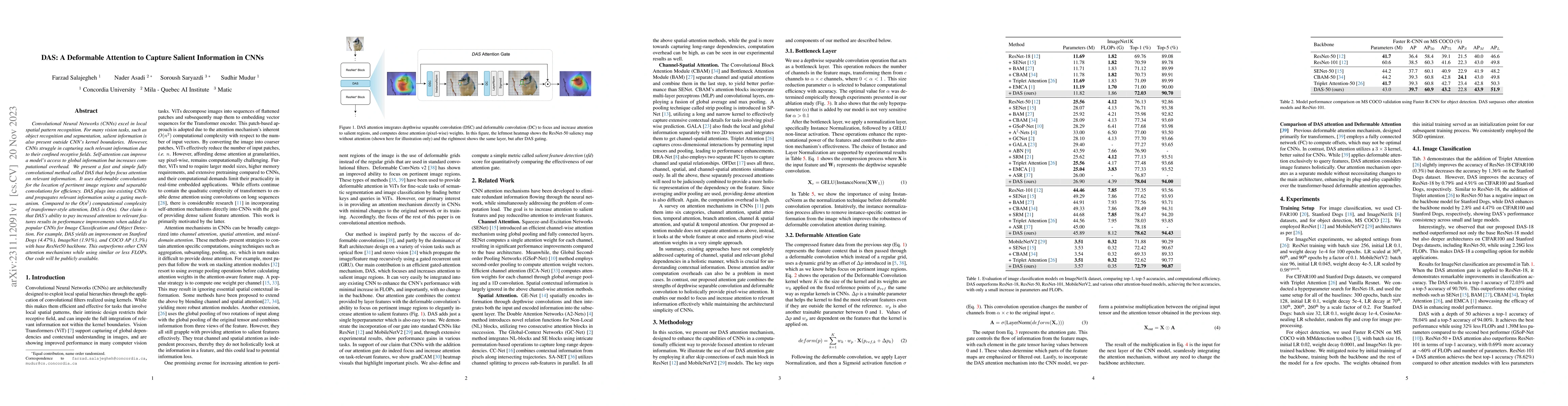 Thumbnail for DAS: A Deformable Attention to Capture Salient Information in CNNs