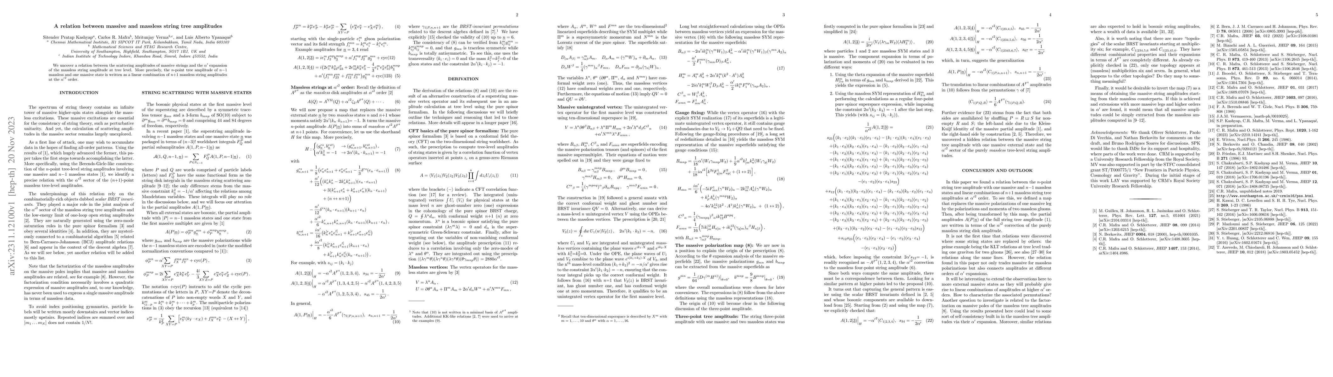 Thumbnail for A relation between massive and massless string tree amplitudes