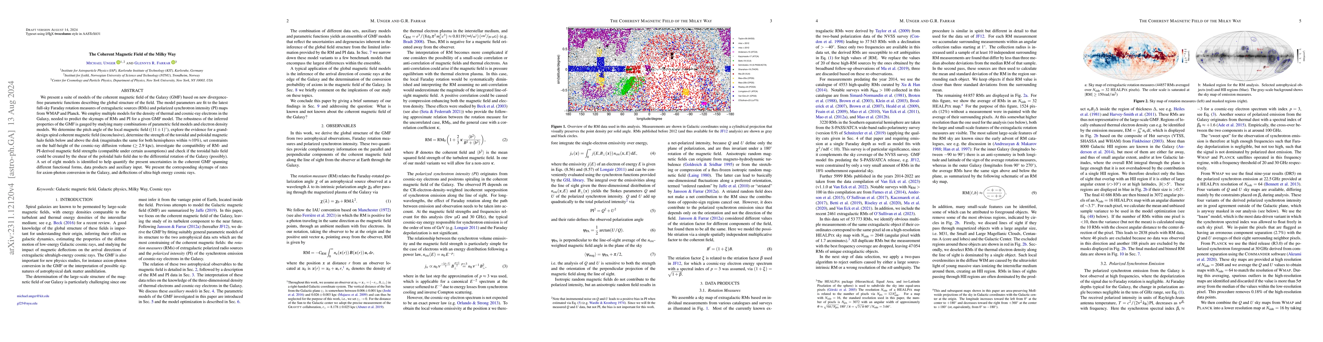 Thumbnail for The Coherent Magnetic Field of the Milky Way