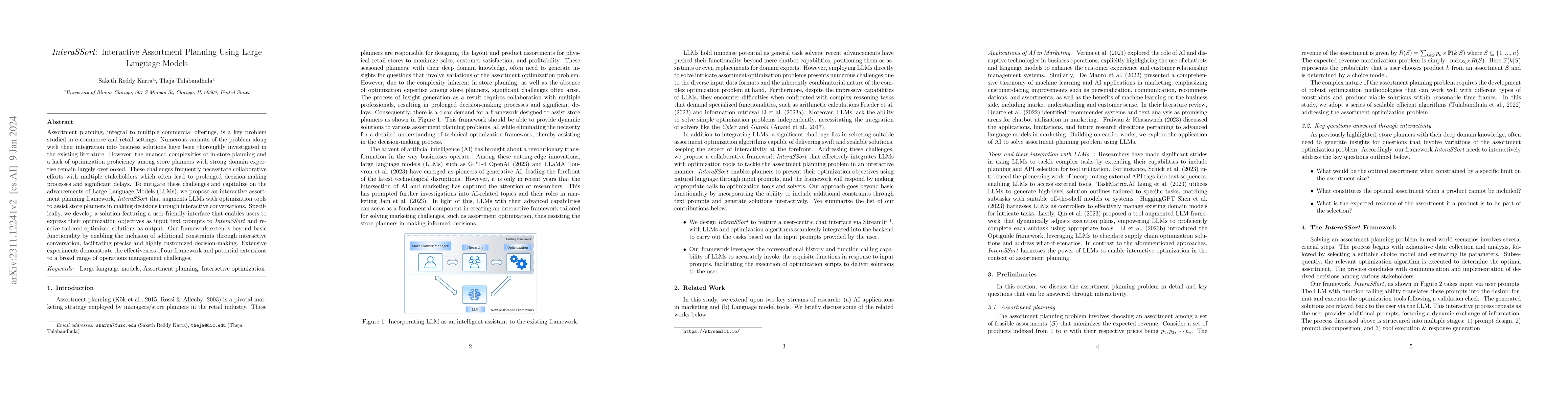 Thumbnail for InteraSSort: Interactive Assortment Planning Using Large Language Models