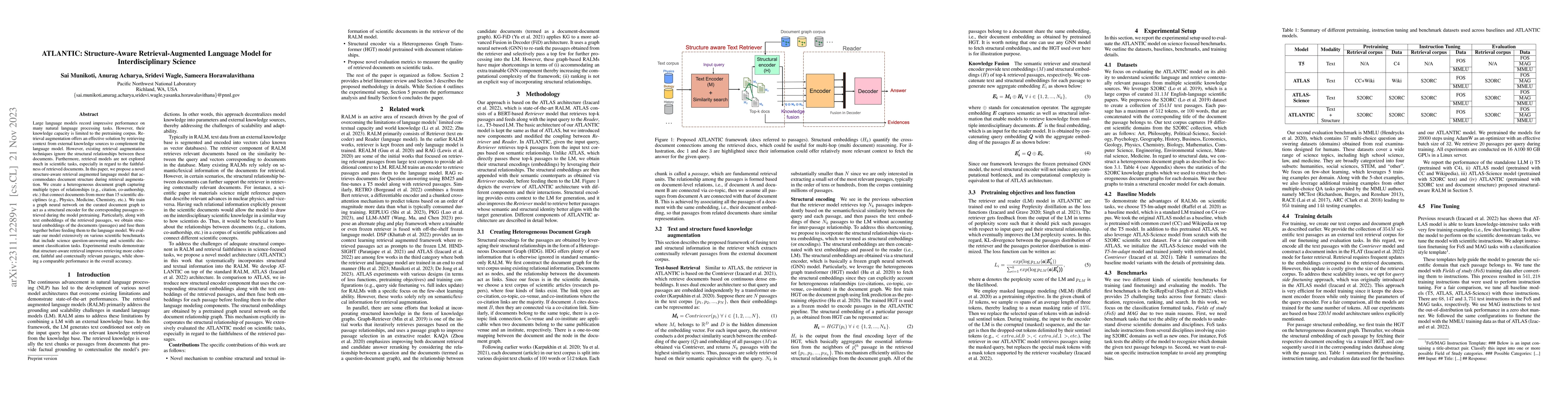 Thumbnail for ATLANTIC: Structure-Aware Retrieval-Augmented Language Model for
  Interdisciplinary Science