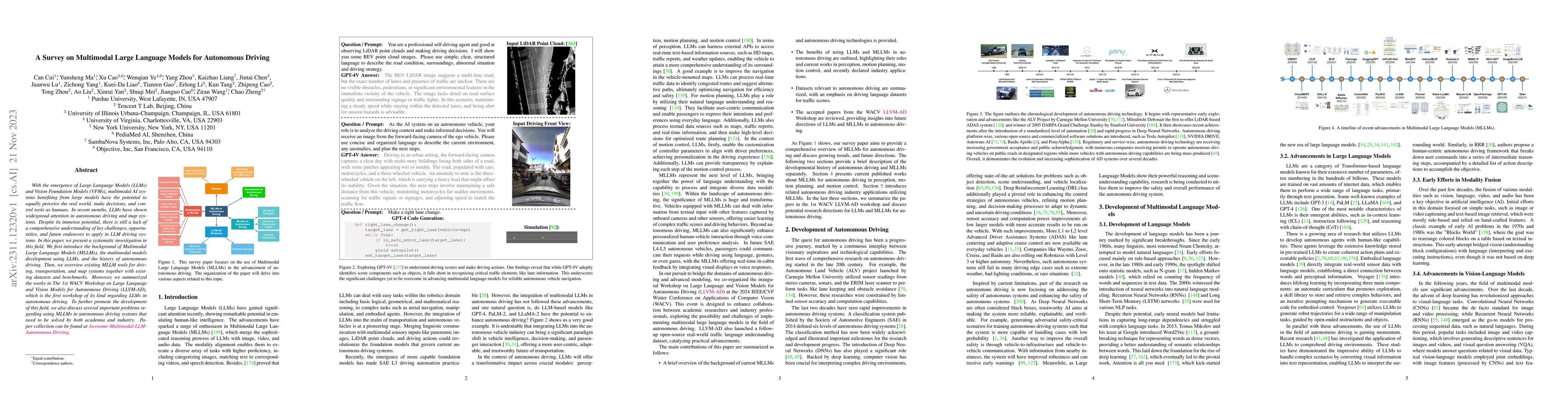 Thumbnail for A Survey on Multimodal Large Language Models for Autonomous Driving