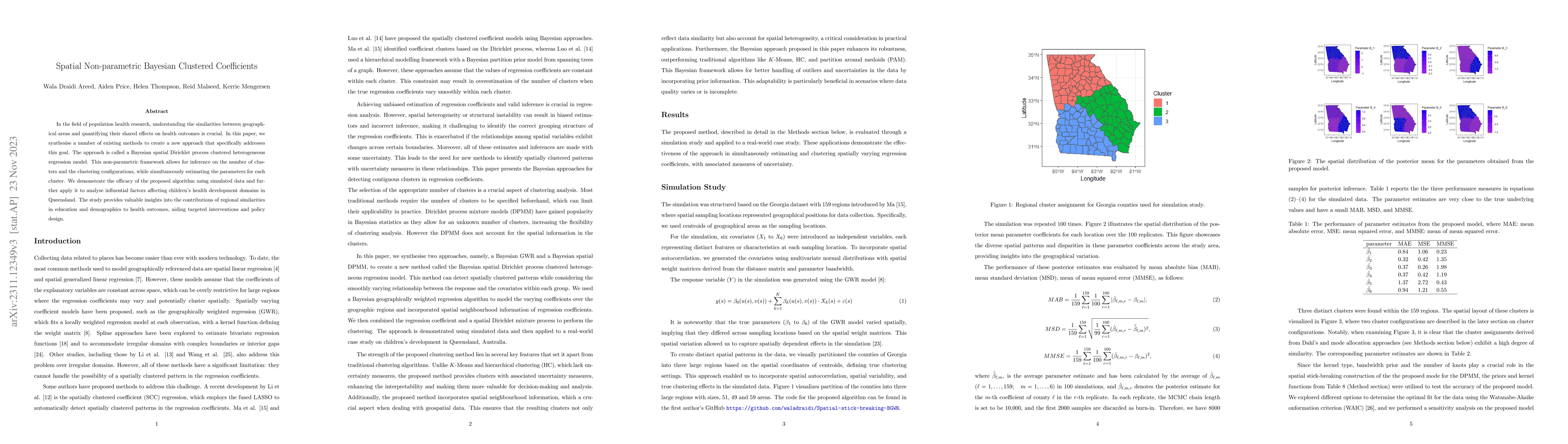 Thumbnail for Spatial Non-parametric Bayesian Clustered Coefficients