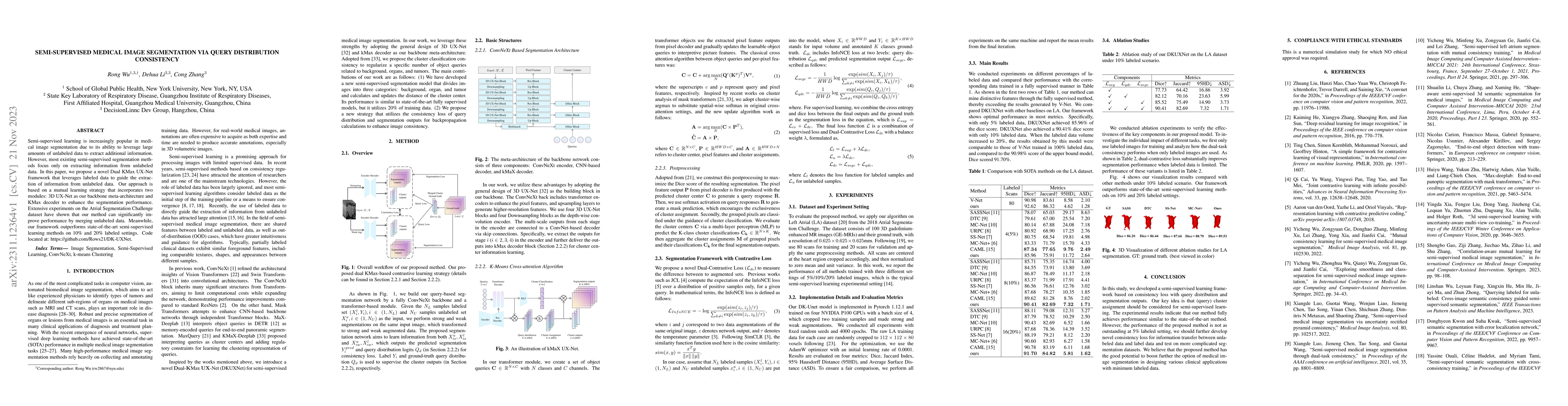 Thumbnail for Semi-supervised Medical Image Segmentation via Query Distribution
  Consistency