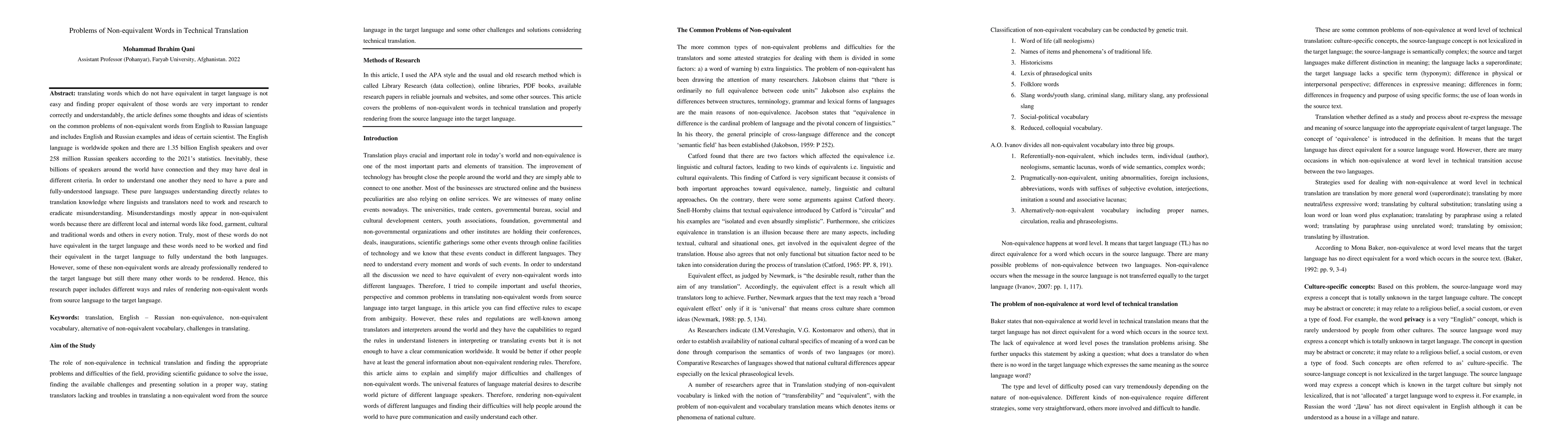 Thumbnail for Problems of Non-equivalent Words in Technical Translation