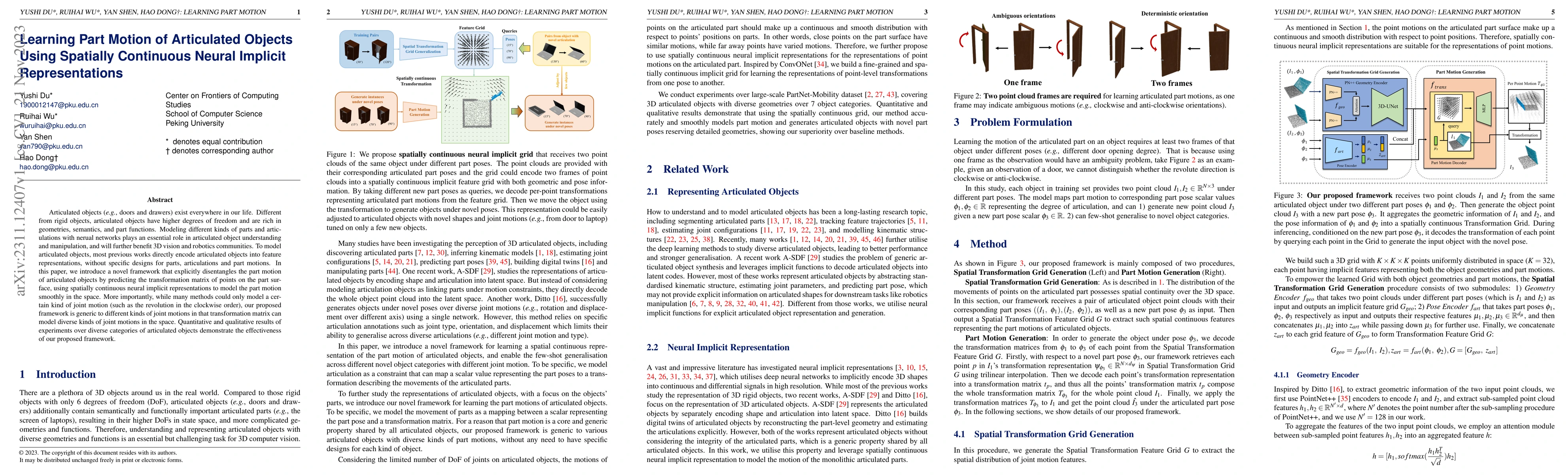 Thumbnail for Learning Part Motion of Articulated Objects Using Spatially Continuous
  Neural Implicit Representations