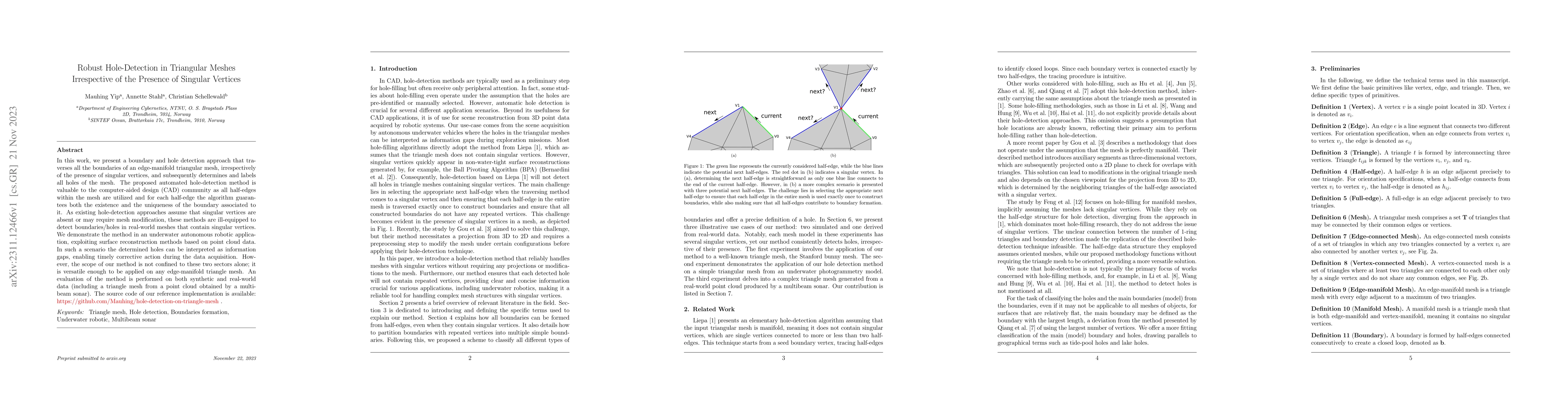 Thumbnail for Robust Hole-Detection in Triangular Meshes Irrespective of the Presence
  of Singular Vertices