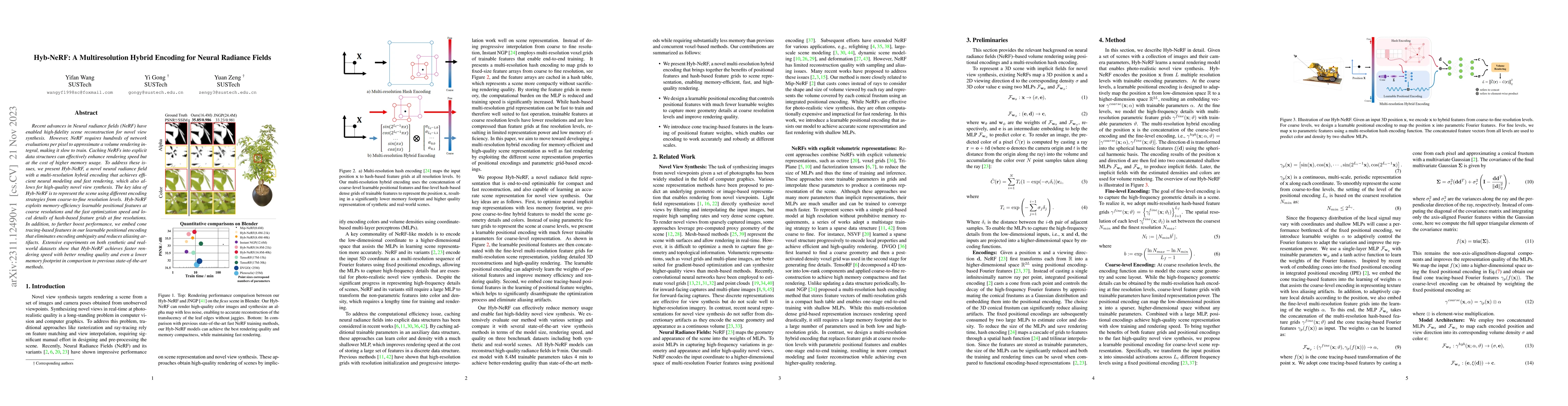 Thumbnail for Hyb-NeRF: A Multiresolution Hybrid Encoding for Neural Radiance Fields