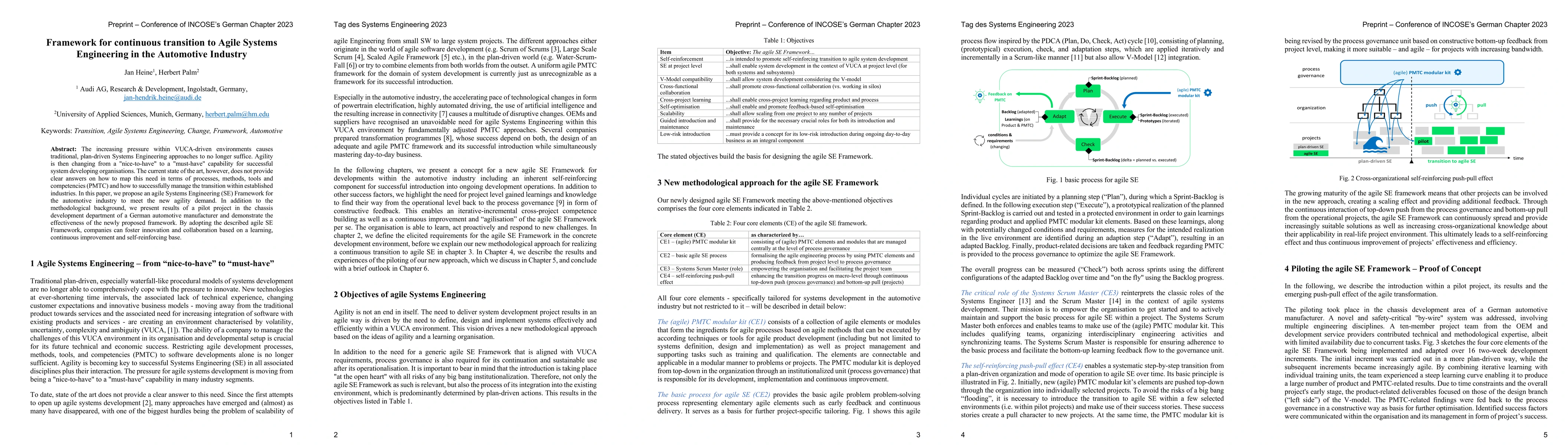 Thumbnail for Framework for continuous transition to Agile Systems Engineering in the
  Automotive Industry