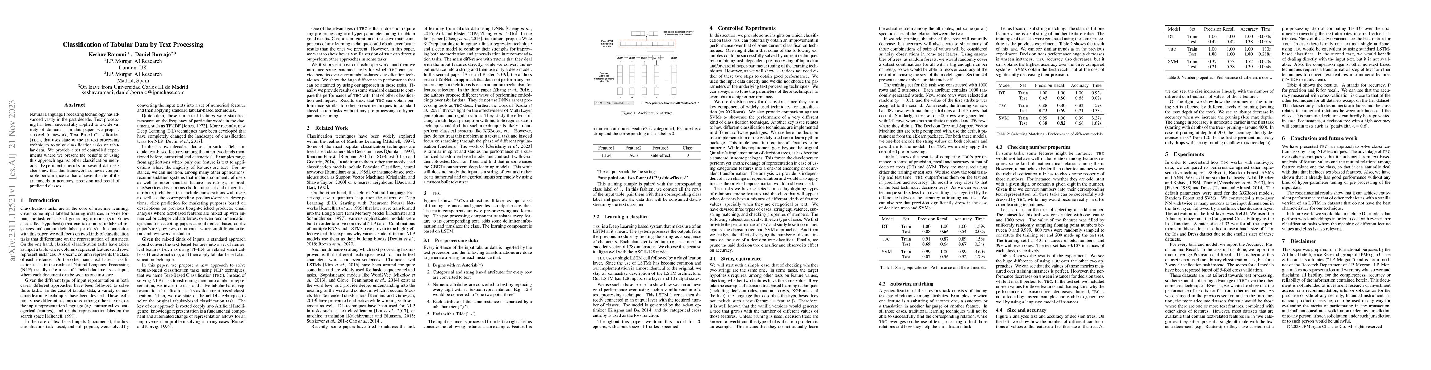 Thumbnail for Classification of Tabular Data by Text Processing