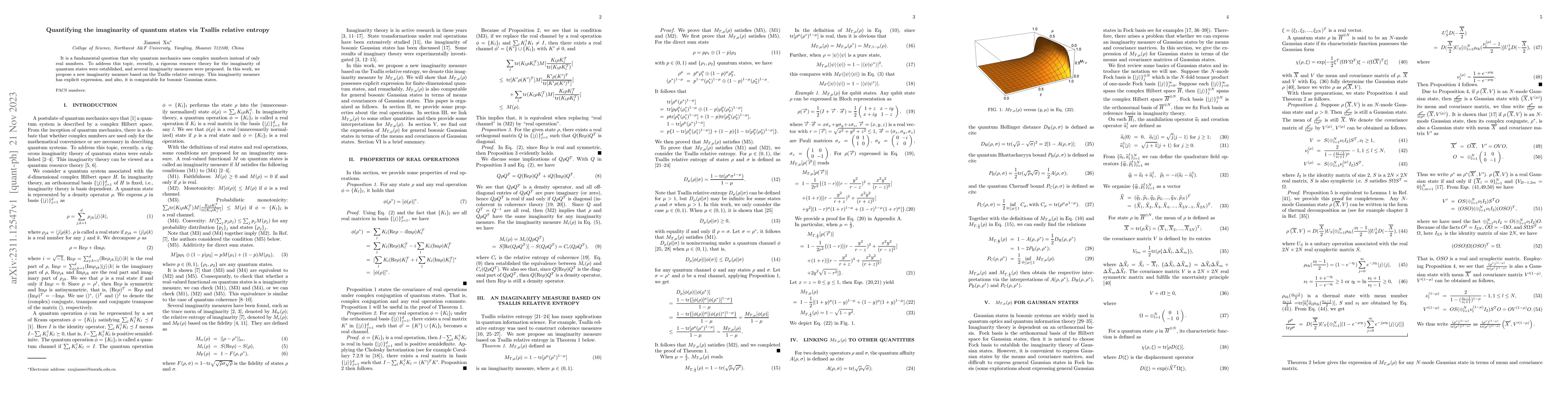 Thumbnail for Quantifying the imaginarity of quantum states via Tsallis relative
  entropy