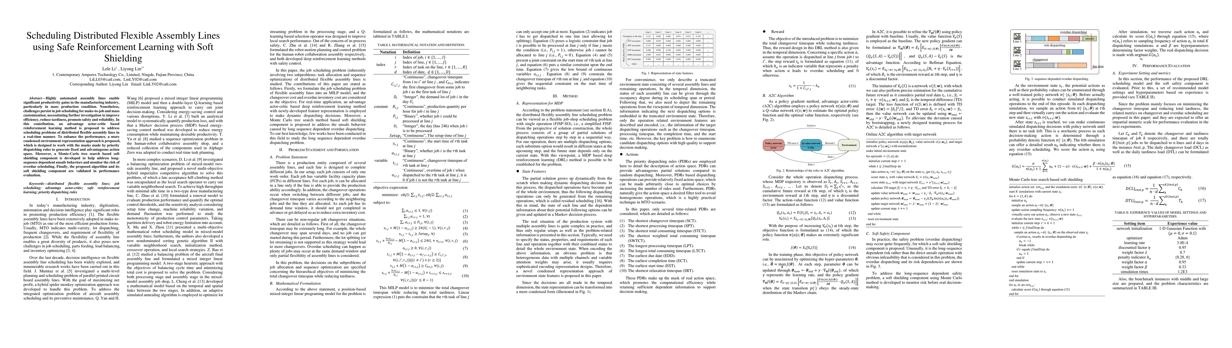 Thumbnail for Scheduling Distributed Flexible Assembly Lines using Safe Reinforcement
  Learning with Soft Shielding