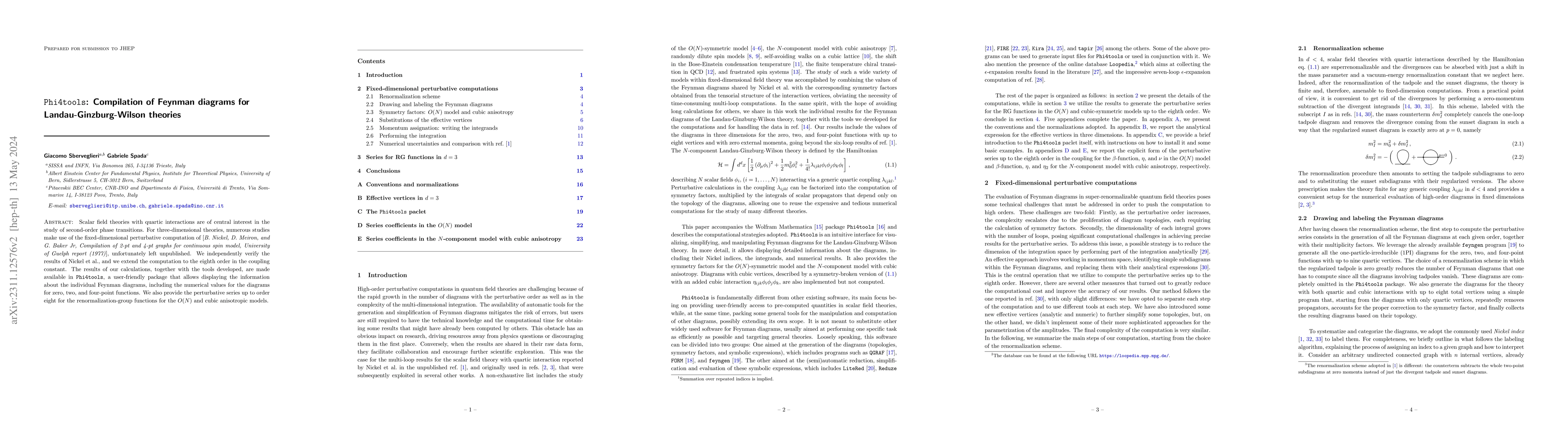 Thumbnail for Phi4tools: Compilation of Feynman diagrams for Landau-Ginzburg-Wilson
  theories