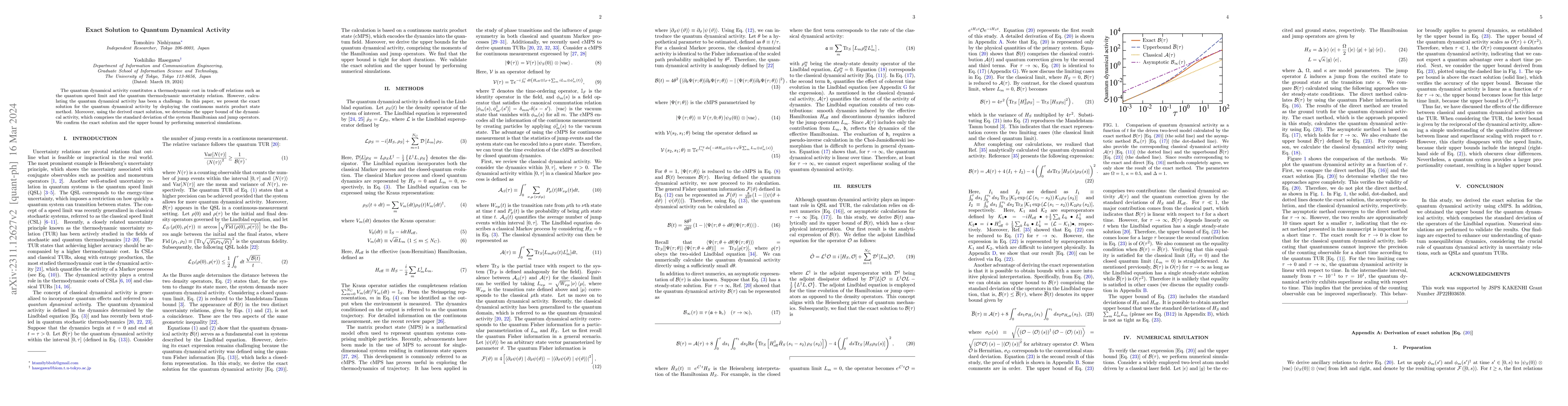 Thumbnail for Exact solution to quantum dynamical activity